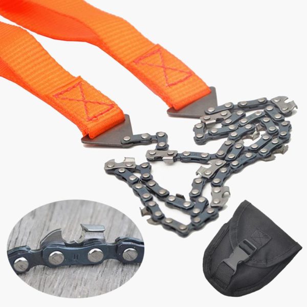 Portable Survival Chain Saw Chainsaws Camping Hiking Tool Pocket Hand Tool Pouch Outdoor Pocket Chain Saw Woodworking tools 3