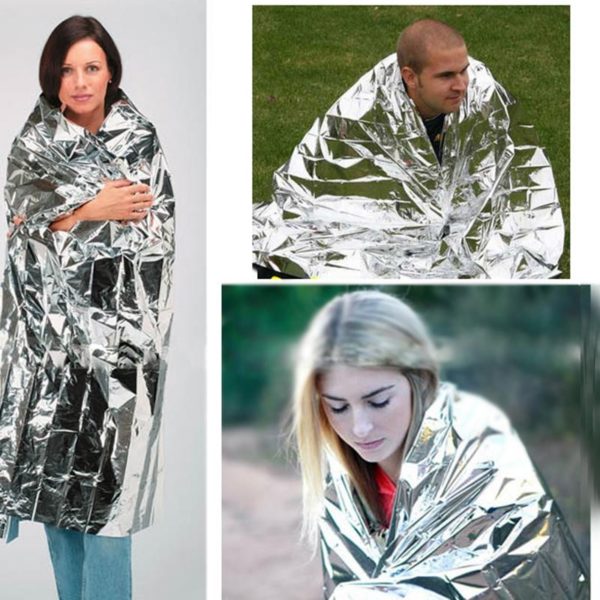 Outdoor Waterproof Emergency Survival Rescue Blanket Foil Thermal Space First Aid Folding Tent Camping Shelter Military Blanket 2
