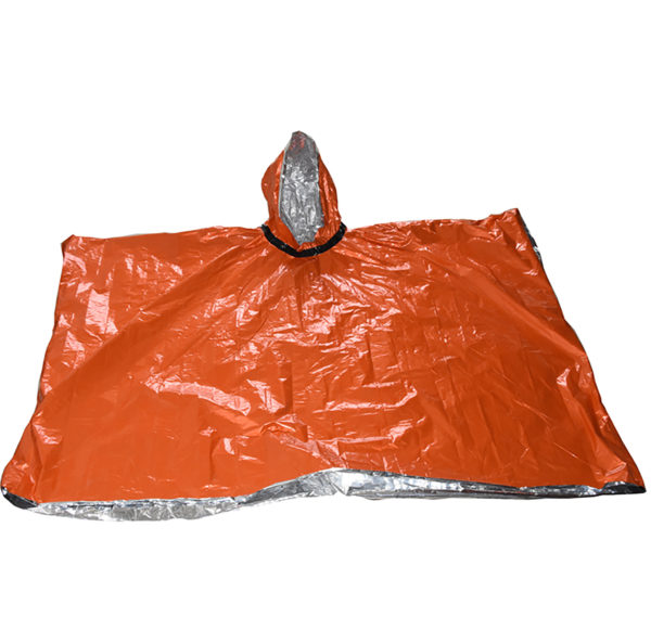 Emergency Raincoat Aluminum Film Disposable Poncho Cold Insulation Rainwear Blankets Survival Tool Camping Equipment 6