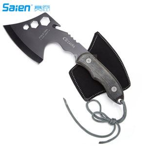 Survival Hatchet: Hand Held Camping Axe with Full Tang & Sheath - Ideal Tool for Outdoor Tactical Use & Hunting 1