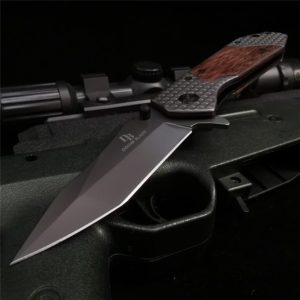 20CM (7.9') 58HRC Folding Knife  Pocket Knives 8cr15mov Blade Wood Handle Outdoor Camping Hunt Knife Tactical Survival Knive 1
