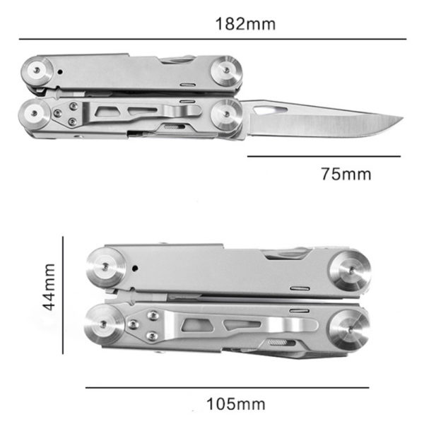 EDC Multi Tool Pliers Outdoor Camping Stainless Steel Multitool Knive Survival Folding Knife Wire Stripper Cutter Hand Tool Sets 6