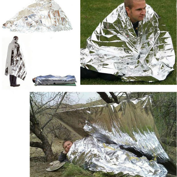 Winter Curtain Military Blanke Emergency Thermal Blanket Outdoor WaterProof Survival Rescue Blanket Foil Thermal Space First Aid 3