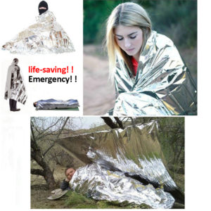 Outdoor First Aid Rescue Blanket Windproof Waterproof Foil Thermal Blanket Emergency Blanket Camping Hiking Survival Kit Tool 1